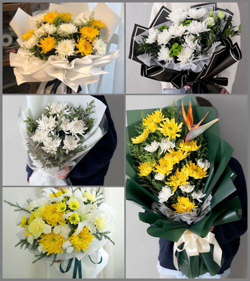 四川绵阳盐亭县黄溪乡白事花束代送